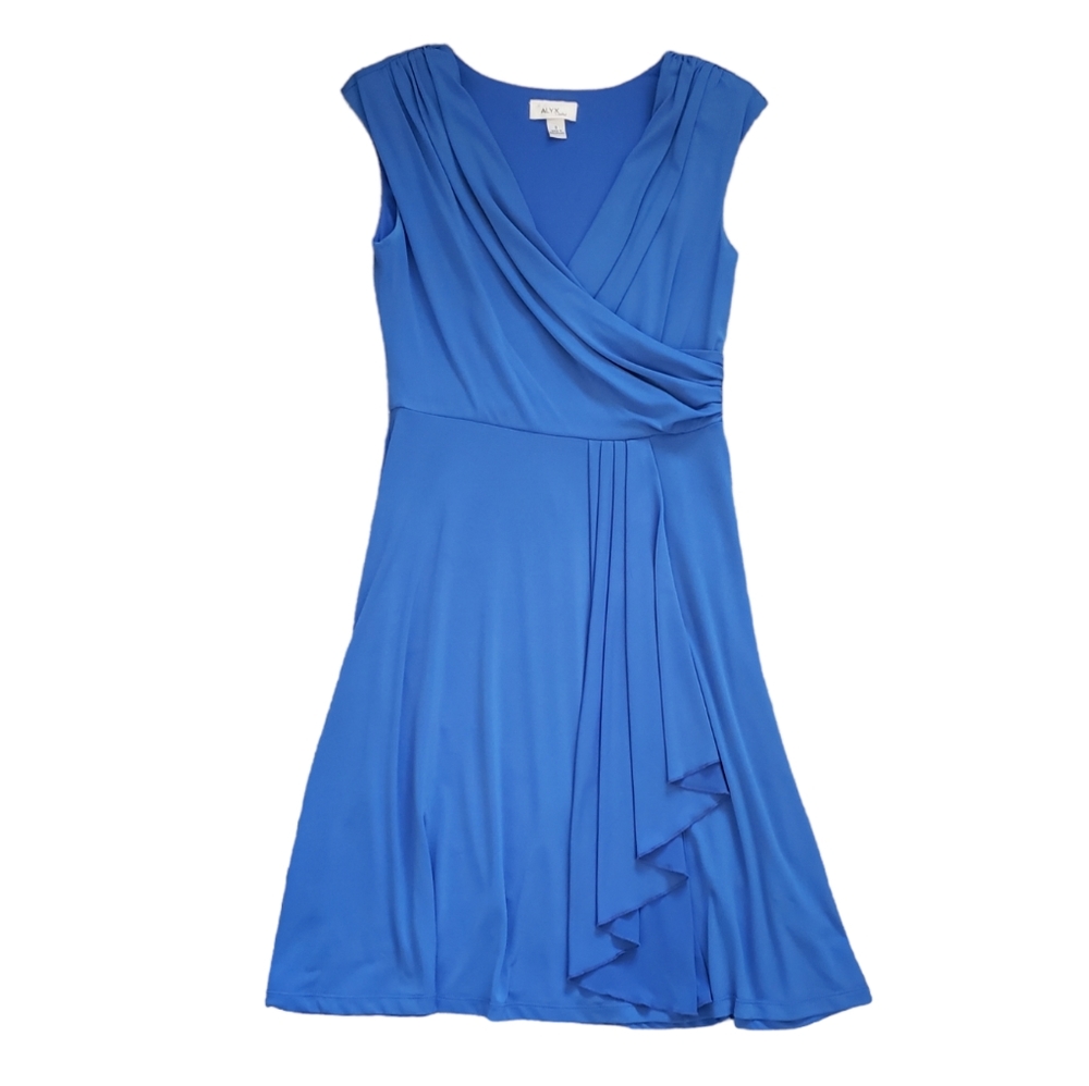 Faux wrap flowy dress